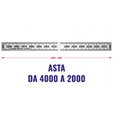 Asta h mm.11 orizzontale sinistra 4000-2000