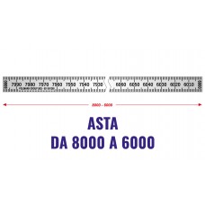 Asta h mm.11 orizzontale sinistra 8000-6000