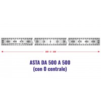 Asta h mm.11 orizzontale 0 centrale 500-0-500