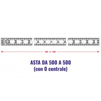 Asta h mm.11 verticale 0 centrale 500-0-500