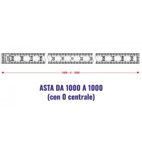 Asta h mm.11 verticale 0 centrale 1000-0-1000