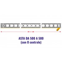 Asta h mm.11 verticale 0 centrale con biadesivo 500-0-500