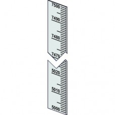 Piattina millimetrata mm.10 verticale 0 crescente 5000-7500