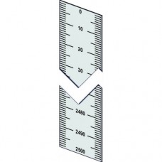 Piattina millimetrata mm.20 verticale 0 decrescente 2500-0