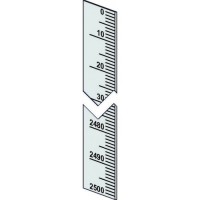 Piattina millimetrata mm.10 verticale 0 decrescente 2500-0
