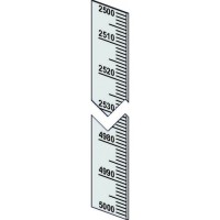 Piattina millimetrata mm.10 verticale 0 decrescente 5000-2500