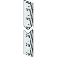 Piattina millimetrata mm.10 verticale 0 decrescente 7500-5000