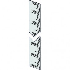 Piattina millimetrata mm.10 verticale 0 decrescente 10000-7500