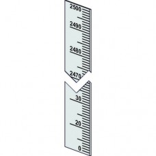Piattina millimetrata mm.10 verticale 0 crescente 0-2500