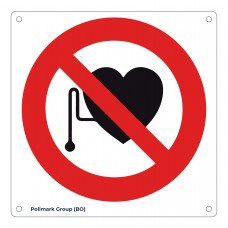 Cartello vietato l'accesso ai portatori di pacemaker