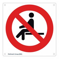 Cartello vietato sedersi