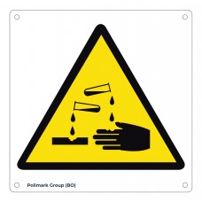 Cartello pericolo sostanze corrosive