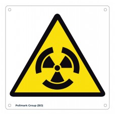 Cartello pericolo radiazioni