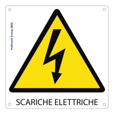 Cartello pericolo scariche elettriche