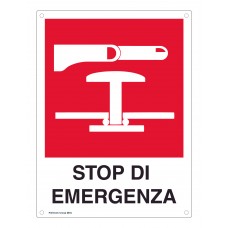 Cartello Antincendio - Stop di emergenza