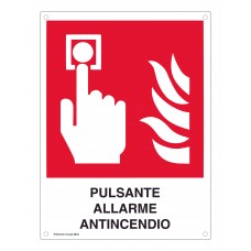 Cartello Antincendio - Pulsante allarme antincendio