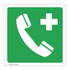 Cartello di soccorso - Telefono per primo soccorso