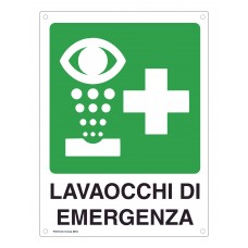 Cartello di soccorso - Lavaocchi di emergenza
