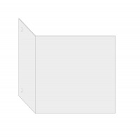 Cartello in pvc bianco per marcatura scaffalature mm. 100x100