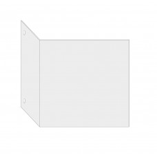 Cartello in pvc bianco per marcatura scaffalature mm. 200x200