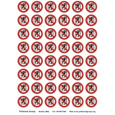 Etichette vietato arrampicarsi sugli scaffali