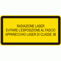 Etichetta radiazione laser - Evitare l'esposizione al fascio 