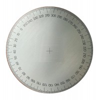 Goniometro in alluminio spessore mm.1 Ø mm.120