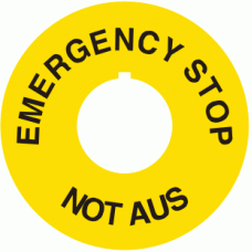 Indicatore emergency stop-not aus