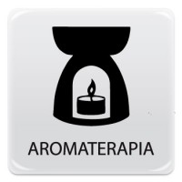 Pittogramma adesivo effetto lente "aromaterapia"