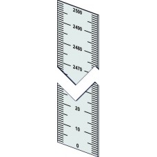 Piattina millimetrata mm.20 verticale 0 crescente 0-2500