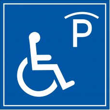Etichetta "Parcheggio accessibile ai disabili"