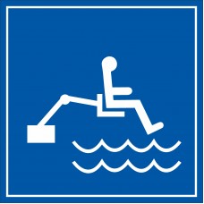 Etichetta "Piscina attrezzata per disabili"