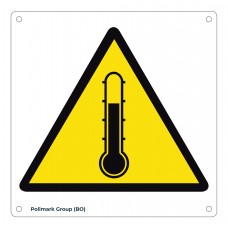 Cartello pericolo alta temperatura