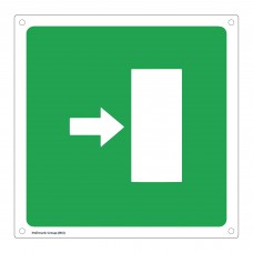 Cartello di soccorso - Uscita di emergenza-freccia laterale