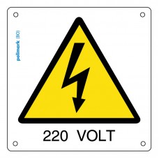 Cartello pericolo 220 volt