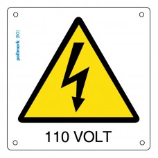 Cartello pericolo 110 volt
