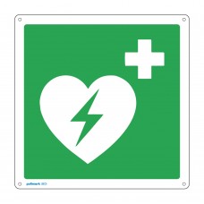 Cartello di soccorso - Defibrillatore automatico 