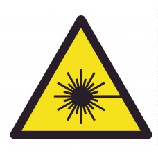 Etichetta pericolo per apparecchi laser