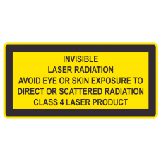 Etichetta invisible laser radiation