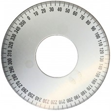 Goniometro in alluminio spessore mm.2 Ø mm.90