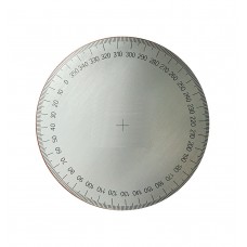 Goniometro in alluminio spessore mm.1 Ø mm.80