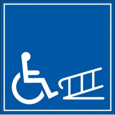 Etichetta "Accesso con rampa per disabili"