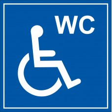 Etichetta "Bagno accessibile ai disabili"