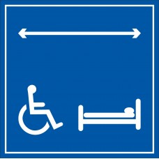Etichetta "Camera accessibile ai disabili"