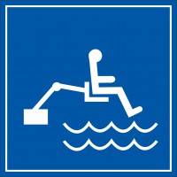 Etichetta "Piscina attrezzata per disabili"
