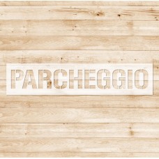 Stencil "Parcheggio" in polipropilene
