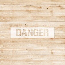 Stencil in polipropilene - Danger
