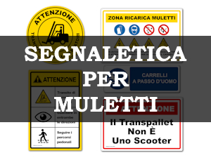 Segnaletica per muletti